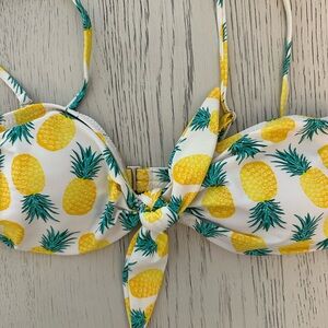 Old Navy Pineapple Print Bikini Top